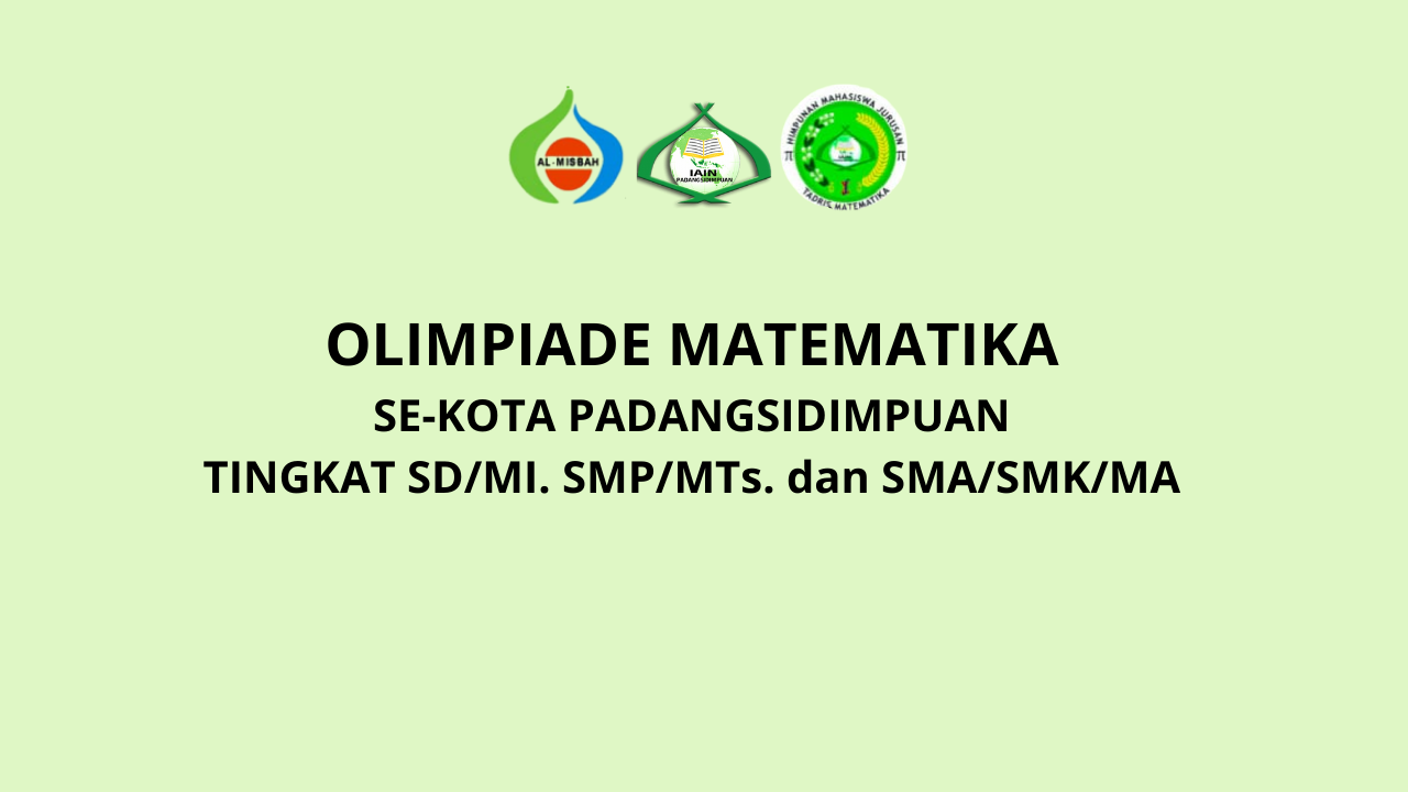 Olimpiade Matematika Se-Kota Padangsidimpuan 2021