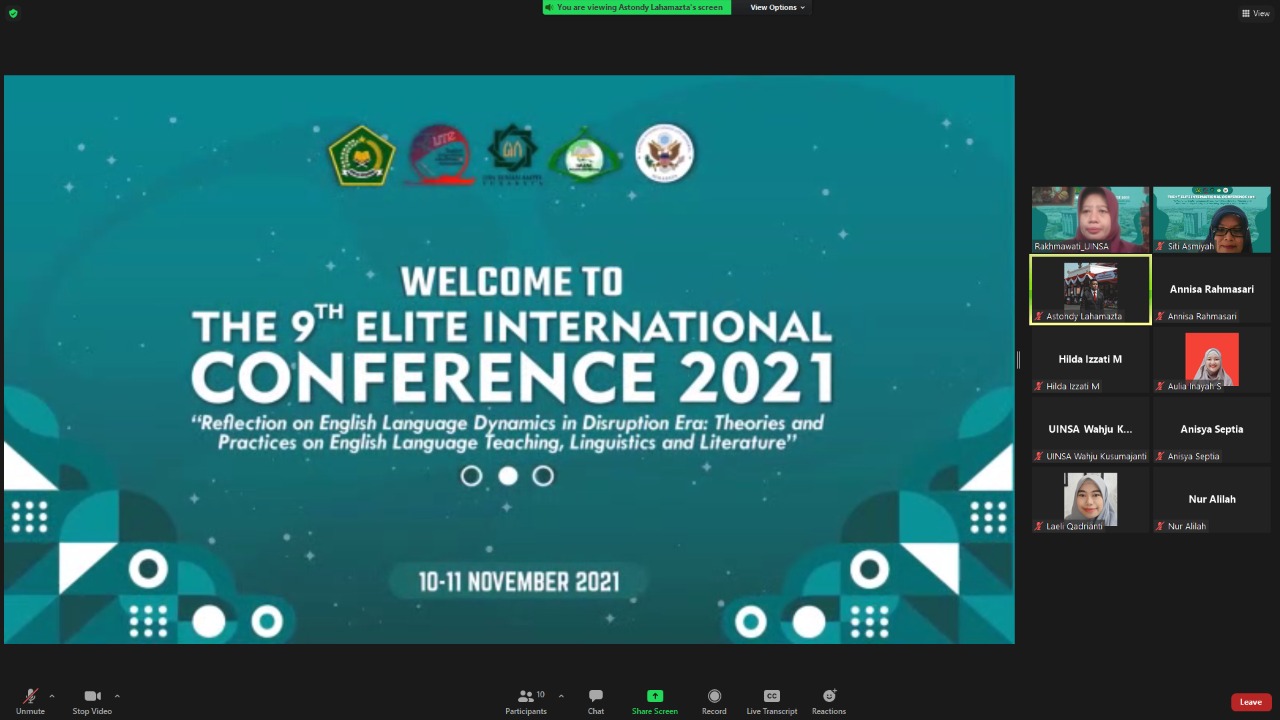 Prodi TBI Host Penyelenggara The 9th International ELITE  Conference