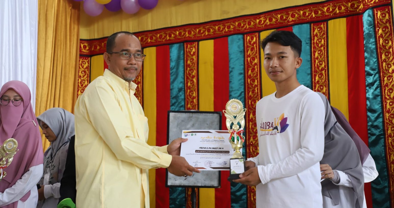 Abdullah Musthofa Mahasiwa Program Studi Pendidikan Bahasa Arab Meraih Juara 3 (tiga) Ghina Araby pada Kegiatan SIMBA (Silaturahmi Bahasa Arab Se-Sumatera)