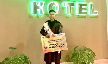Sanana Gusmawo Mahasiswa Prodi PGMI Berhasil Menjadi Runner UP I Duta Budaya 2023 Tingkat Kabupaten Padang Lawas Utara