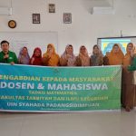 Pengabdian kepada masyarakat oleh Dosen dan Mahasiswa Program Studi Tadris Matematika