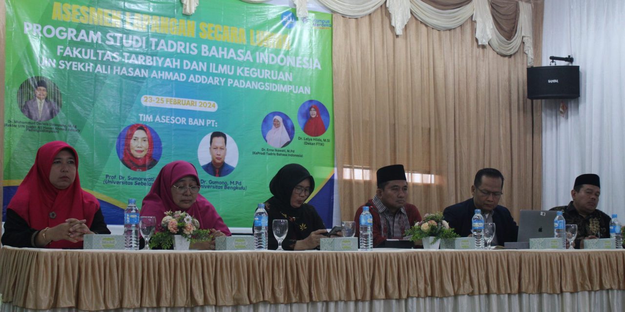 Program Studi Tadris Bahasa Indonesia Melaksanakan Asesmen Lapangan oleh Badan Akreditasi Perguruan Tinggi (BAN-PT)