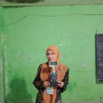 Juria Hasibuan yang berhasil meraih juara 3 Hadis Nabi Pada Acara Musabaqoh Tilawatil Qur’an (MTQ) Nasional