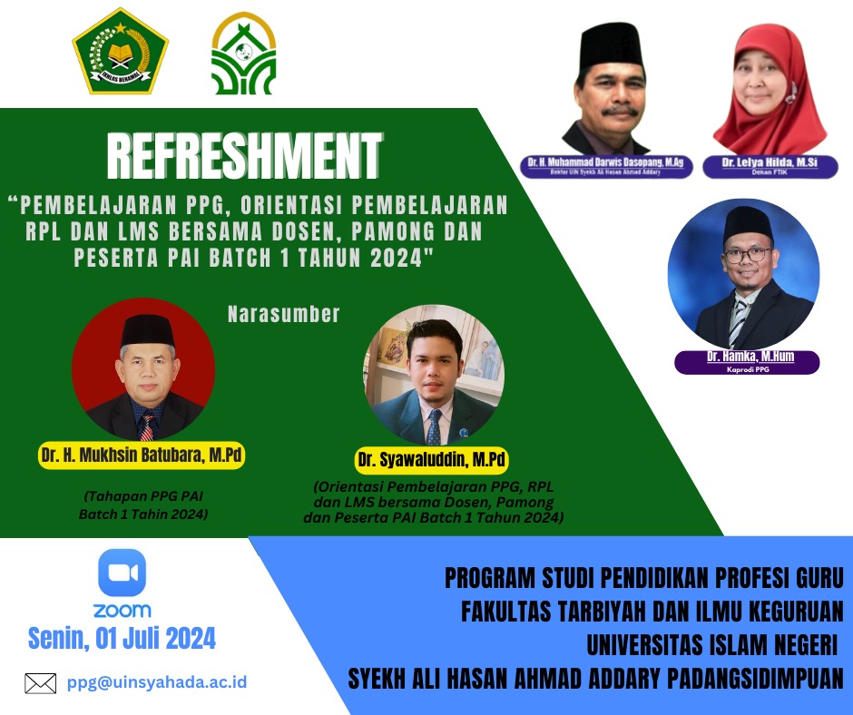 Refrehsment Pembelajaran PPG, Orientasi Pembelajaran RPL dan LMS Batch 1 Tahun 2024