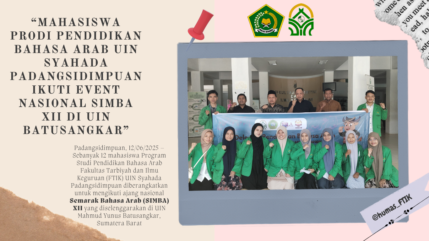 Mahasiswa Prodi Bahasa Arab UIN Syahada Padangsidimpuan Ikuti Event Nasional SIMBA XII di UIN Batusangkar