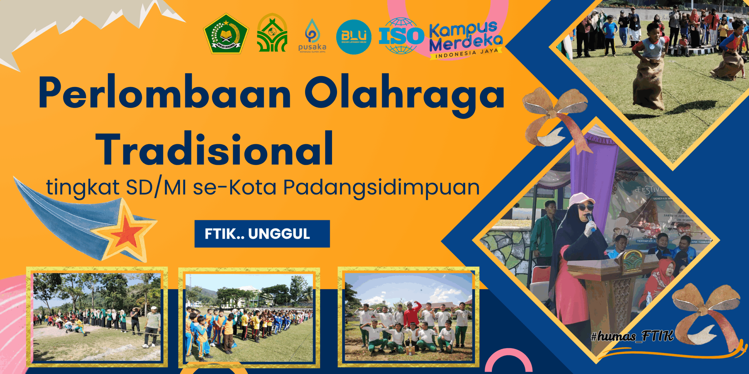 PGMI FTIK UIN Syahada Sukses Gelar Lomba Olahraga Tradisional untuk Siswa SD/MI se-Kota Padangsidimpuan