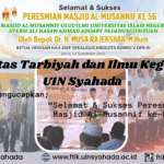 Peresmian Masjid Al-Musannif Ulul ‘Ilmi ke-56 UIN Syahada Padangsidimpuan: Momentum Penguatan Spiritualitas Mahasiswa