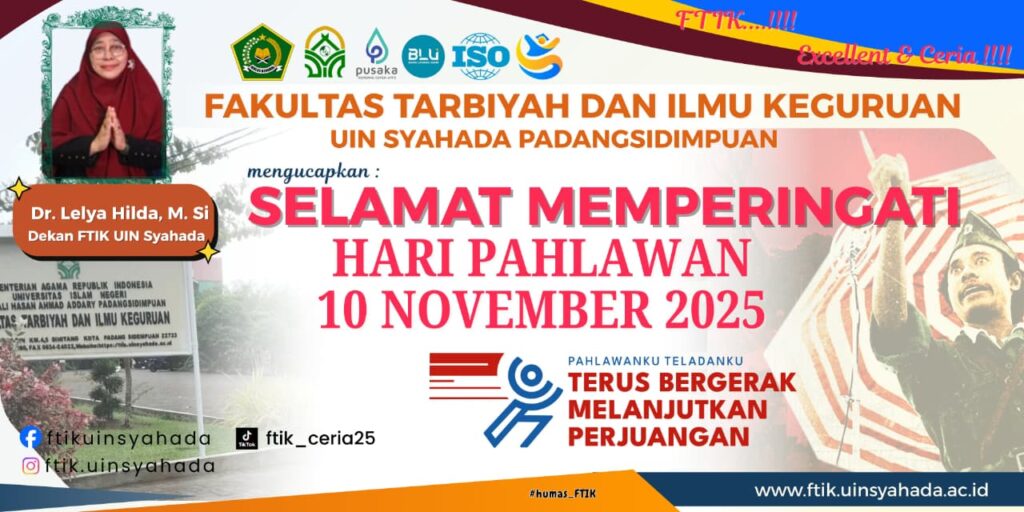 FTIK UIN Syahada Kobarkan Semangat Kepahlawanan melalui Upacara Hari Pahlawan 2025