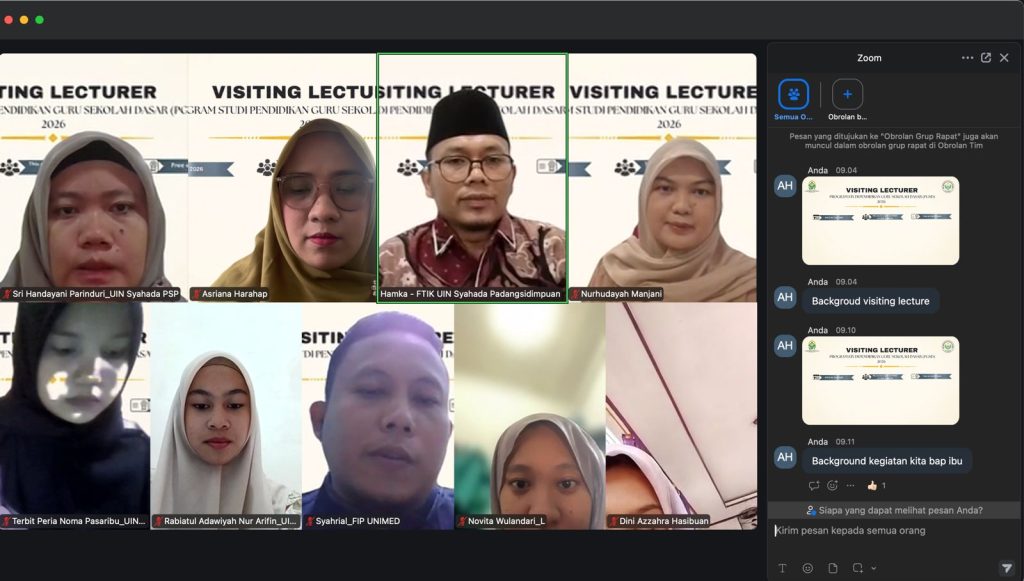 Kolaborasi Akademik: Visiting Lecturer PGMI UIN Syahada Padangsidimpuan dan PGSD UNIMED Berjalan Sukses dan Penuh Manfaat